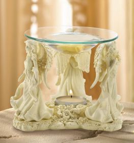 Angel Trio Oil Warmer - Aromatherapy Essential Oil Burner