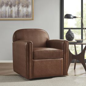 360 Degree Faux Leather Swivel Arm Chair