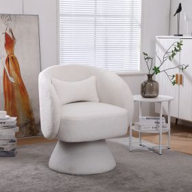 Swivel Accent Chair - White