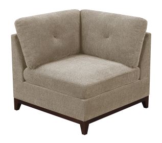 Modular Living Room Furniture Corner Wedge - Camel Chenille