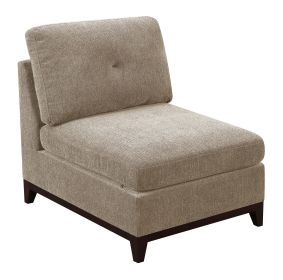 1 Pc Modular Living Room Furniture Armless Chair - Camel Chenille Fabric