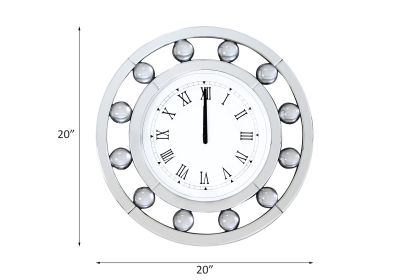 ACME Boffa Wall Clock in Mirrored