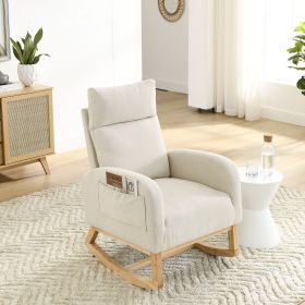 [Video] Welike 27.6"W Modern Accent High Backrest Arm Rocking Chair