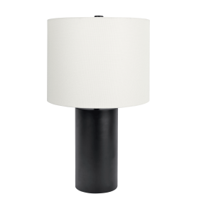 Aura Black Table Lamp with On/Off Switch