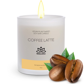 Relaxcation Soy Wax Coffee Latte Candle in Glass Jar