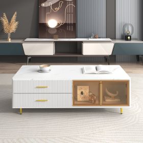 Modern Coffee Table, White