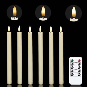 Chamvis Flameless LED Battery Taper Plastic Candles Wick Lights