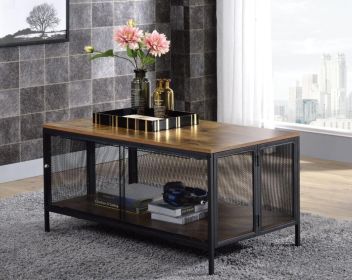 Winam Coffee Table, Antique Oak & Black