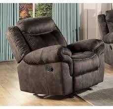 Zubaida Glider Recliner; 2-Tone Chocolate Velvet