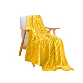 SOGA Yellow Throw Warm Blanket