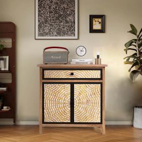 Vintage Sideboard Cabinet with Drawers and Doors