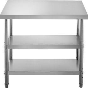 VEVOR Stainless Steel Commercial Prep Table