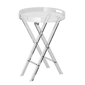 VEVOR Clear Acrylic Folding Nightstand