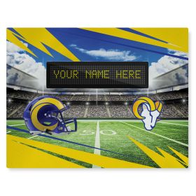 [Personalization Only] Official NFL Rams -62"x84"