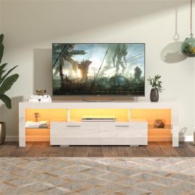 Entertainment Center, TV Console Fits 65" TV, LED Back Light, Remote Control