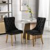 Contemporary Velvet Upholstered Dining Chair