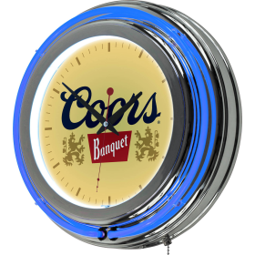 Coors Banquet Neon Wall Clock