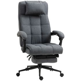 Executive Linen-Feel Fabric Office Chair