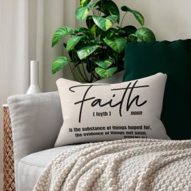 Decorative Double Sided Sofa Pillow - Faith