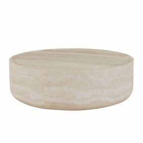 MARS Pattern Coffee Table Faux Travertine