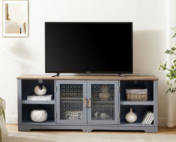 Modern Farmhouse TV Media Stand, for TV Up to 80''