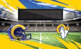 [Personalization Only] Official NFL Rams -36"x62"